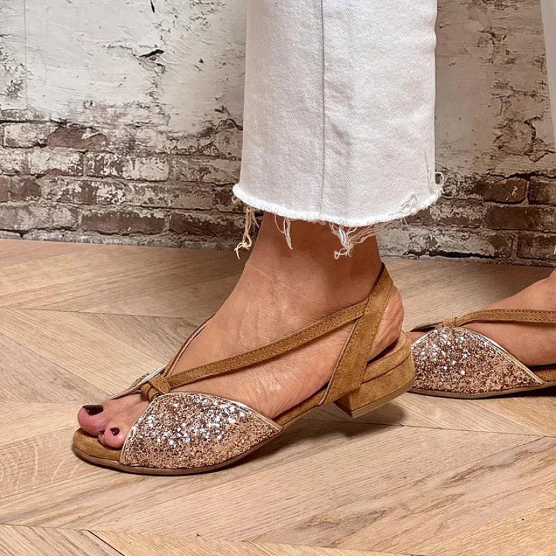 Sandales Élégance Suédée