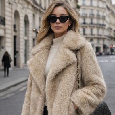 Manteau d'hiver court élégant