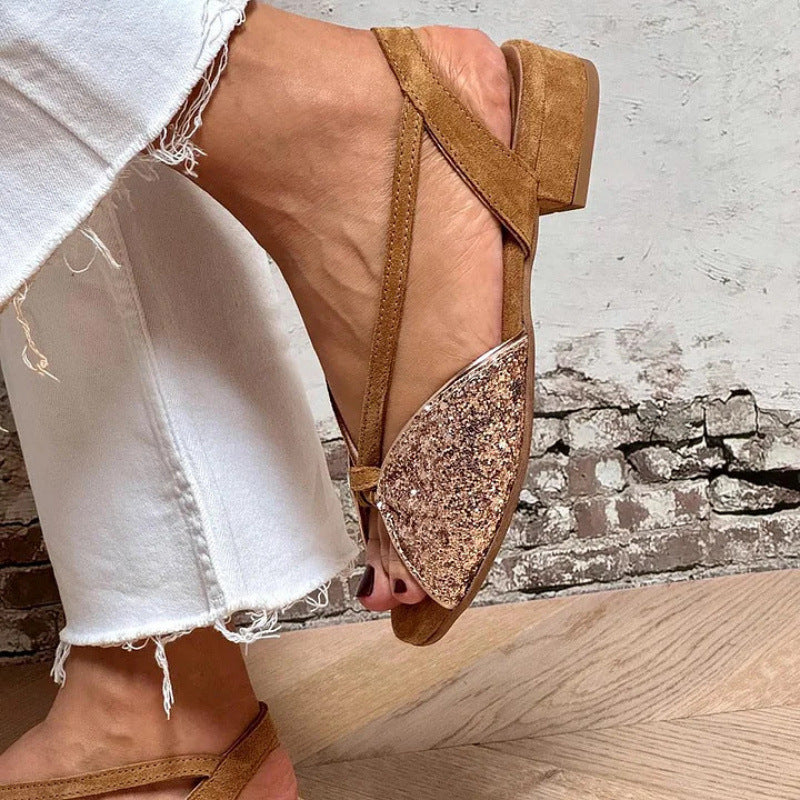 Sandales Élégance Suédée