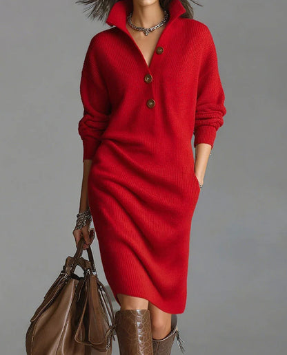 Robe droite-mi-longue