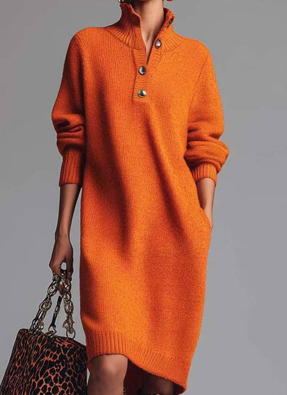 Robe droite-mi-longue